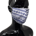 shows the snowflake design christmas mask 