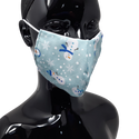 shows the snowman christmas face mask