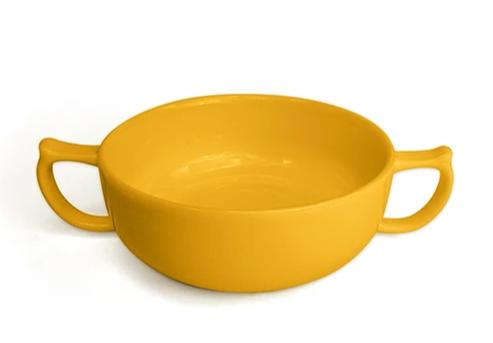 shows the yellow wade dignity soup bowl in yellow