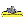 The Assisted Shower Room Care Home Sign