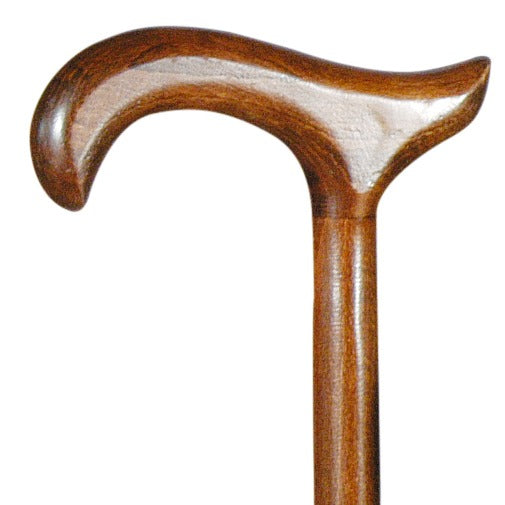 the image shows a close up of the classic canes brown beech derby cane