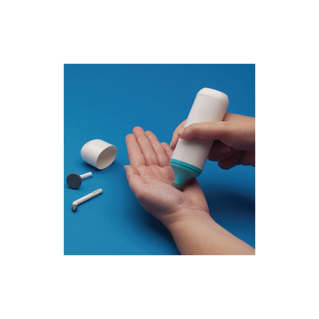 Rolyan Mini Massager in use on palm