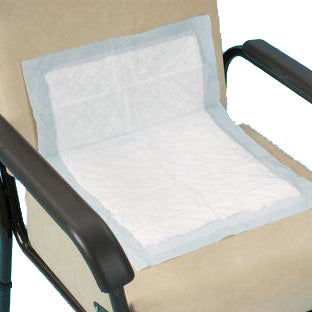 shows the lil disposable chair and bed protectors