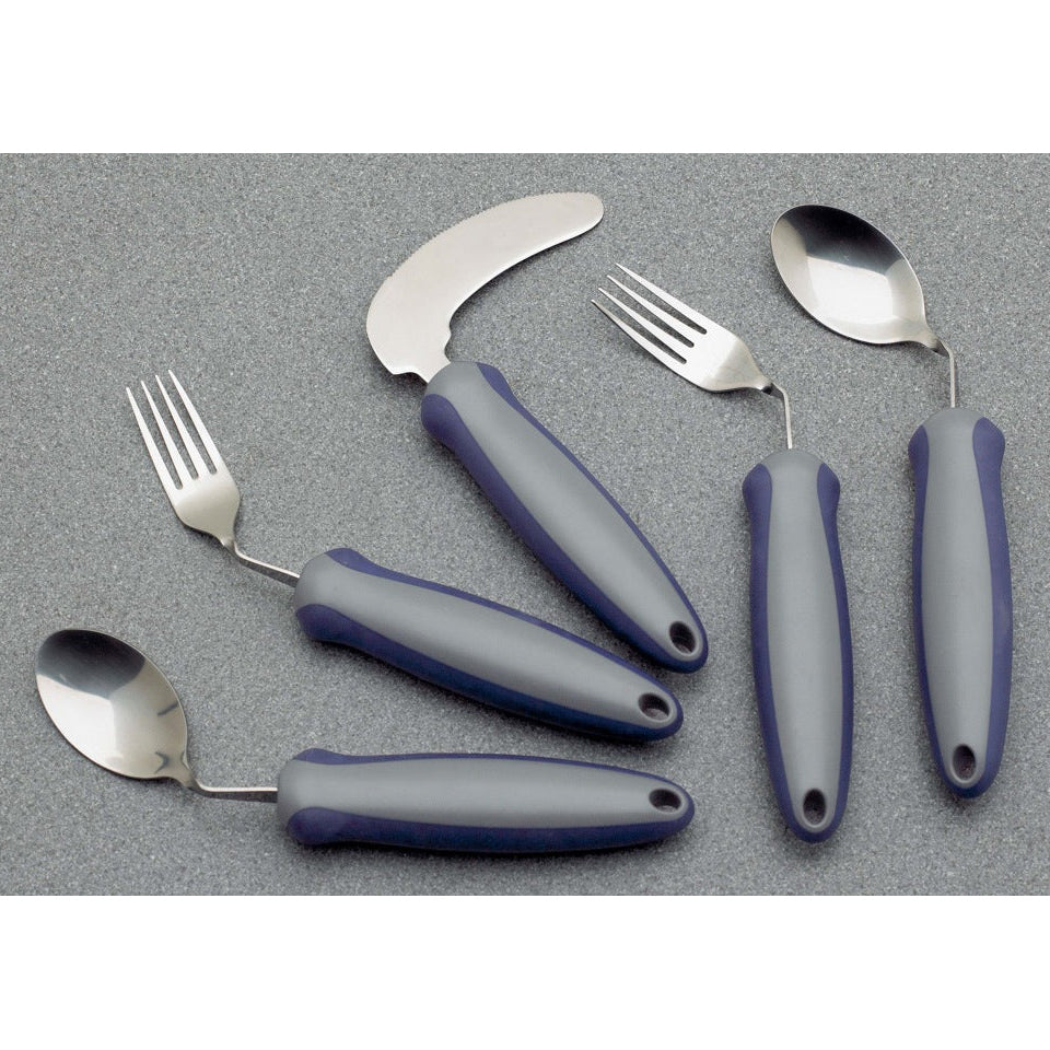 The full set of Homecraft Newstead Angled Cutlery
