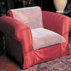 shows the dycem non-slip netting on a red armchair