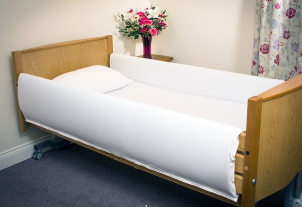 shows the mrsa resistant bed rail protectors
