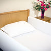 shows a close up of the mrsa resistant bed rail protectors
