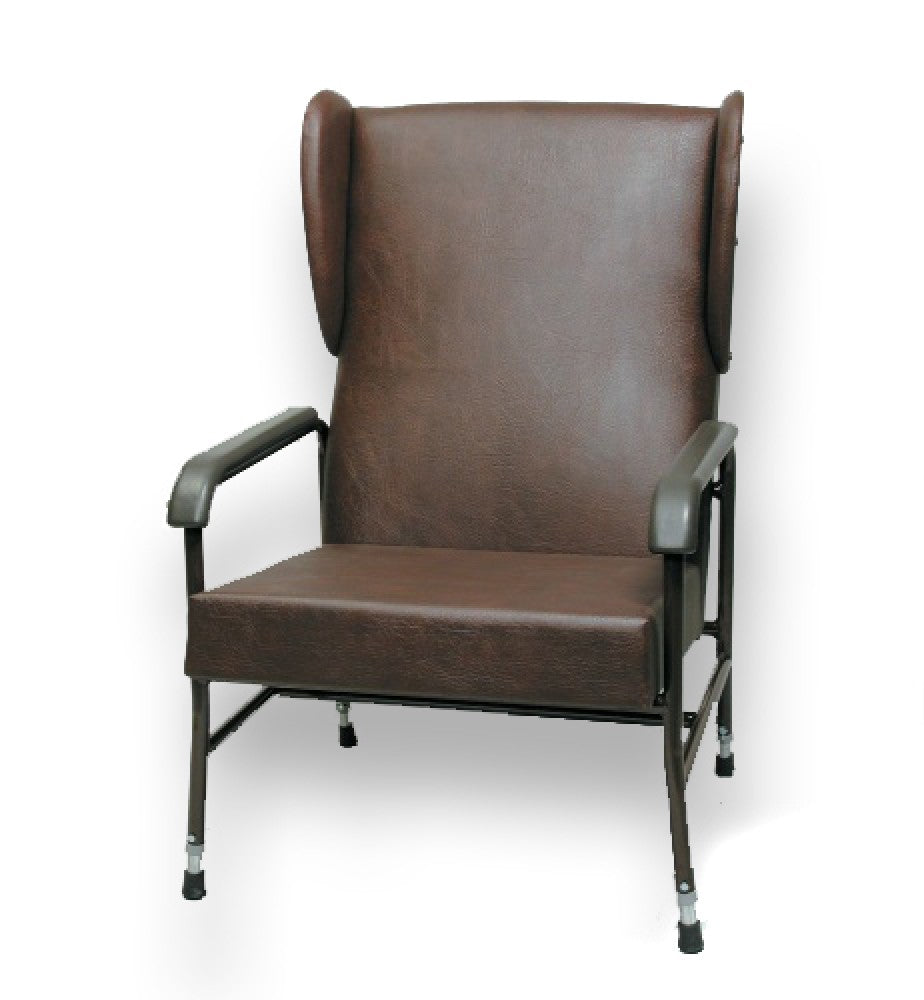 the adjustable metal framed chair with wings