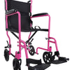 Aluminium-Compact-Transport-Wheelchair Pink