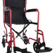 Aluminium-Compact-Transport-Wheelchair Red
