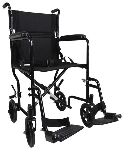 Aluminium-Compact-Transport-Wheelchair Black