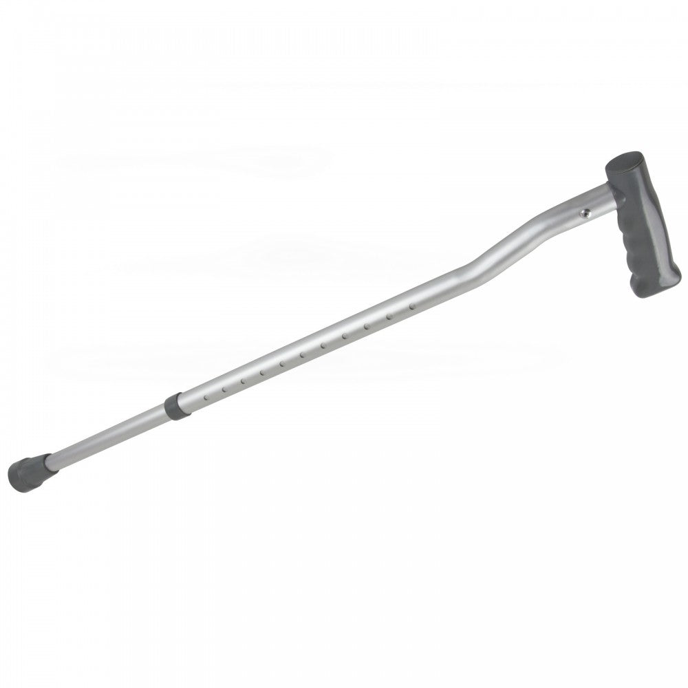 shows an aluminium swan neck walking stick