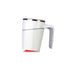 A side view of a white Lifemax Anti Spill Mug