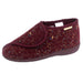 Dunlop Betsy Bootie Slipper in burgundy