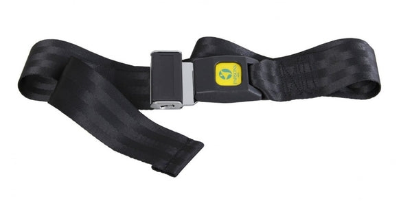shows the auto buckle wheelchair belt