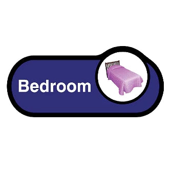 Find Bedroom Signs for Dementia - Blue