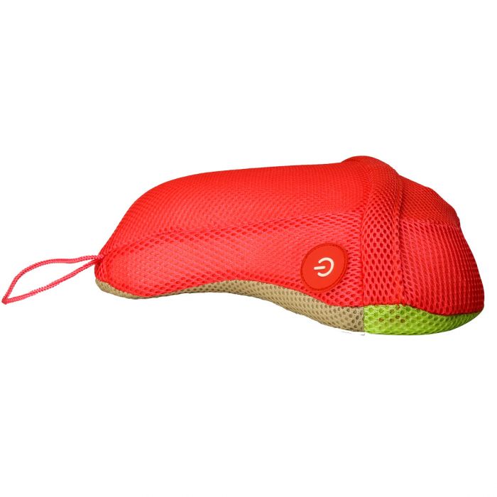 the image shows a side view of the lifemax bath massage pillow