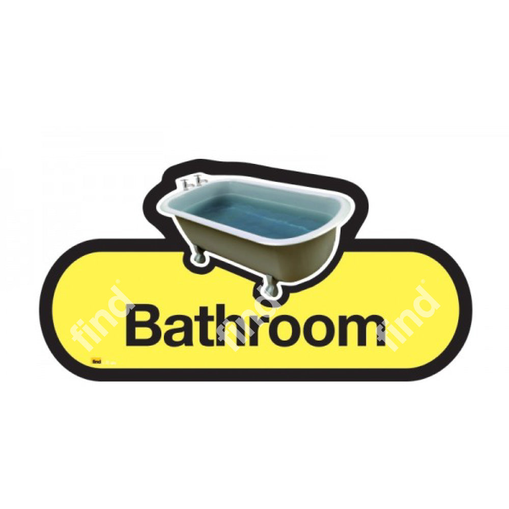 The Bathroom Care Home Sign