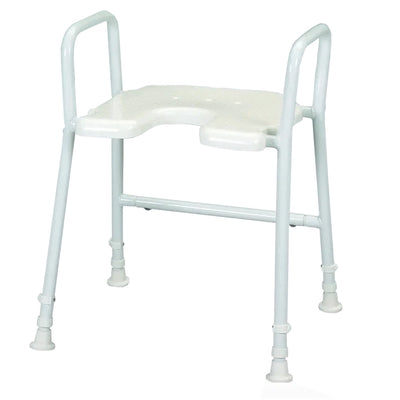 Height Adjustable Shower Stool with Arms