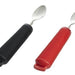 shows bendable tea spoons in both black and red