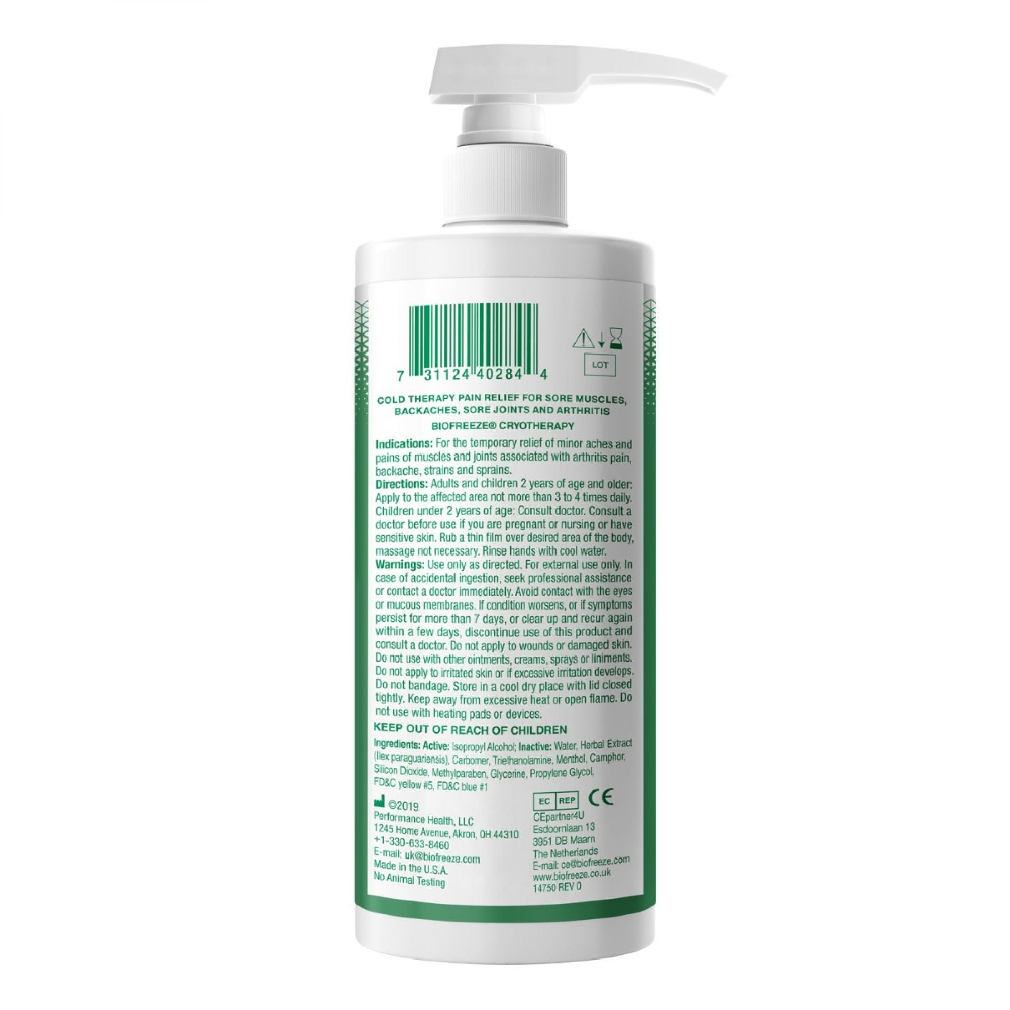 Biofreeze Gel Pump Dispenser 946ml – Ability Superstore