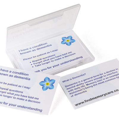 Patience Card for a Person with Dementia - Various Packs