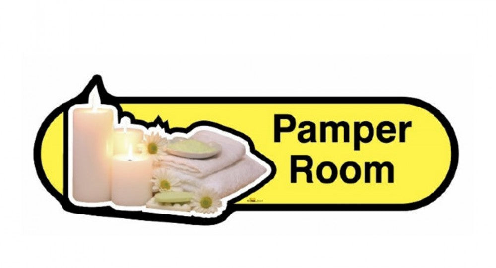 The Pamper Room Care Home Sign