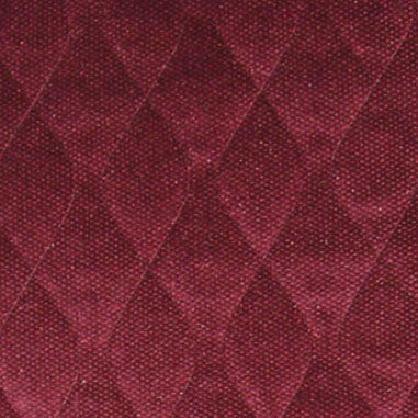 A close up of the Maroon coloured Velour Chair Pad