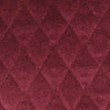 A close up of the diamond pattern on the Maroon Velour Floor Pad
