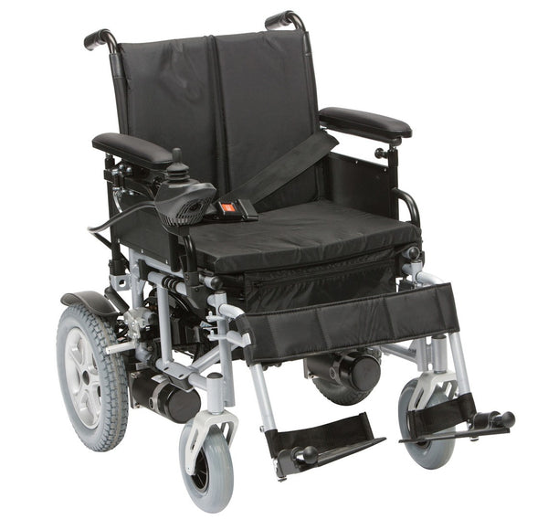 shows the Cirrus Powerchair from the front