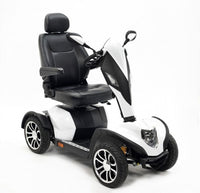 the image shows the white cobra mobility scooter