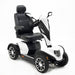 the image shows the white cobra mobility scooter