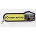 Dementia Friendly Key Fobs - Conservatory, yellow