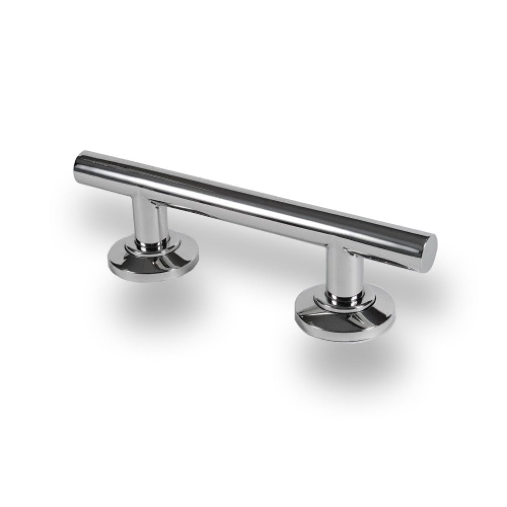 short, straight contemporary stainless steel grab rail