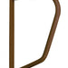 Image of a D-shape-rail in brown