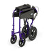 A folded up purple Days Escape Lite Wheelchair