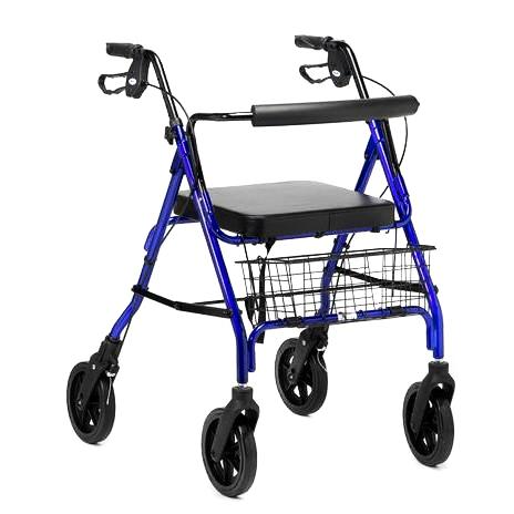 shows the days heavy duty 4 wheel rollator