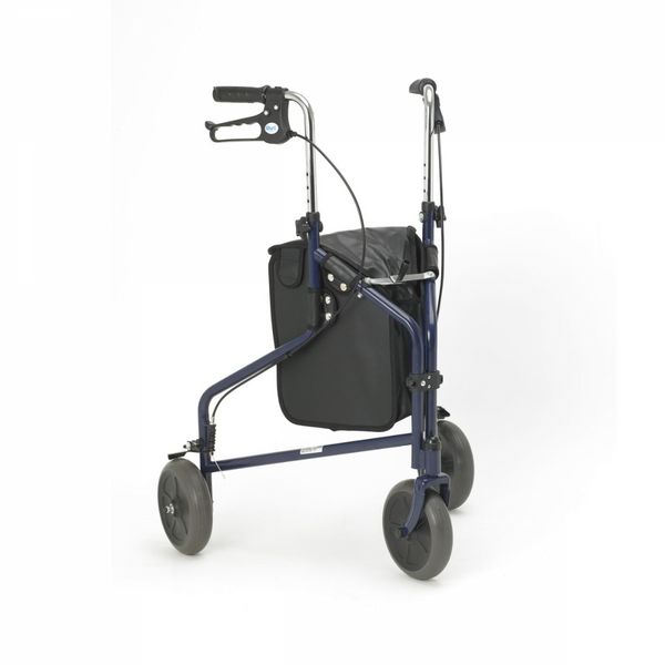 shows the Days Steel Tri Wheel Walker in blue