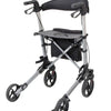 A rear view of the Deluxe Lightweight Rollator/Walker