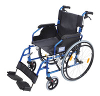 Deluxe-Lightweight-Self-Propelled-Aluminium-Wheelchair Blue