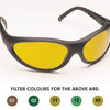 Deluxe Semi Wrap-around Anti-glare Glasses