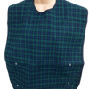 The green and blue check homecraft economy bib