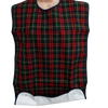 The green and red tartan homecraft economy bib