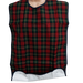 The green and red tartan homecraft economy bib