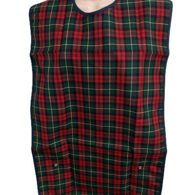 The Green and Red Tartan Homecraft Economy Bib