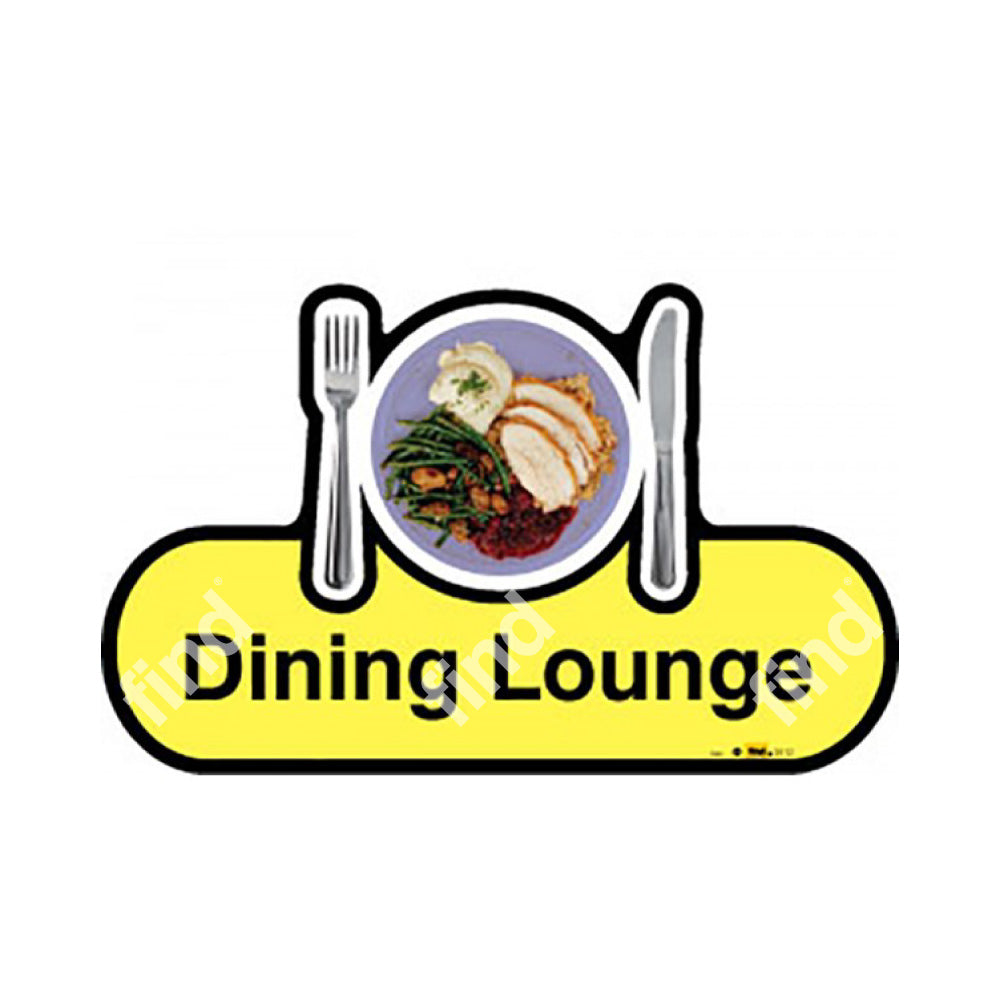 The Dining Lounge Care Home Sign