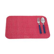 Non-Slip Tablemat and Coasters Set – red