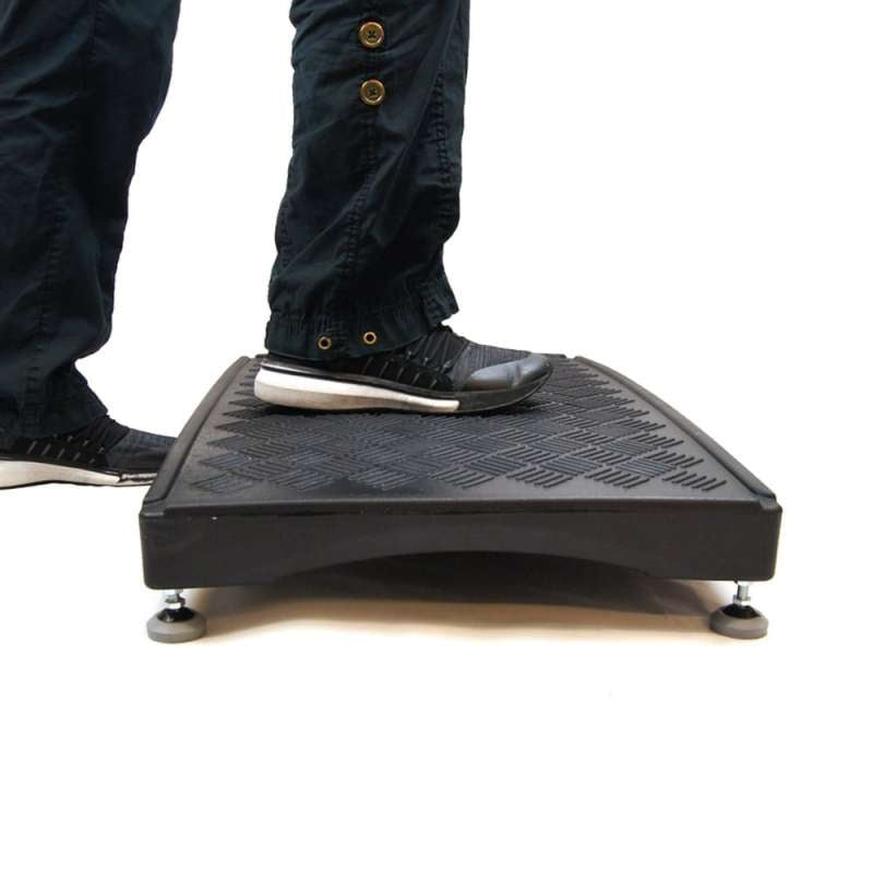 shows someone standing on the langham outdoor half step