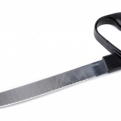 the image shows the ergonomic angled slicing knife
