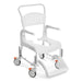 The image shows the Etac Clean Height Adjustable Shower Commode Chair